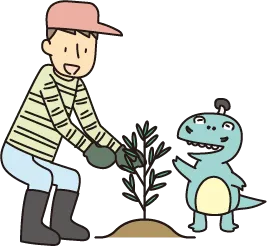 生物多様性保全への関与のイラスト